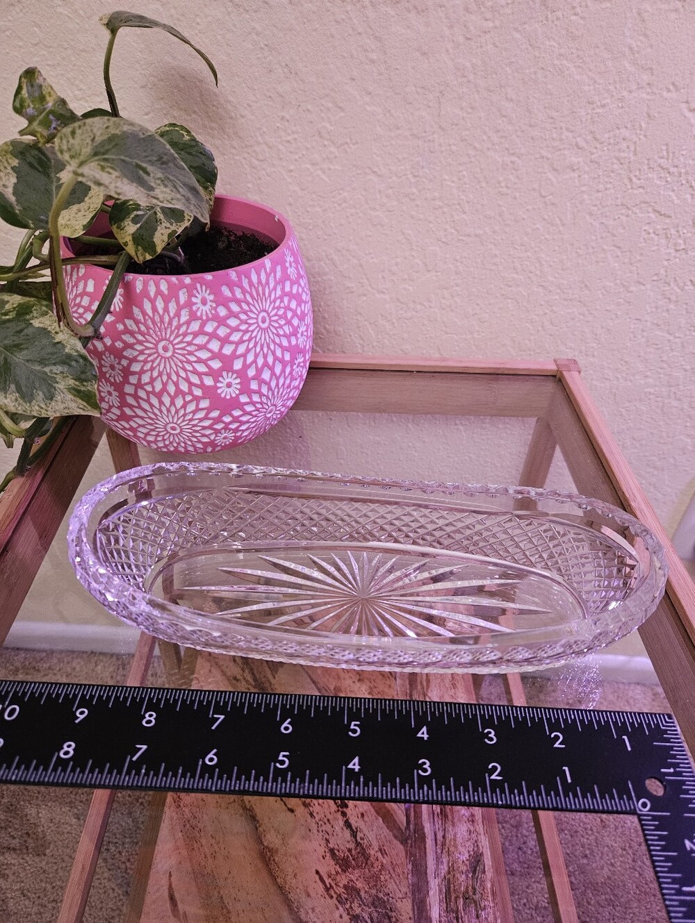 Waterford crystal Vintage Alana Pattern Ireland Celery condiment dish. - Picture 4 of 6